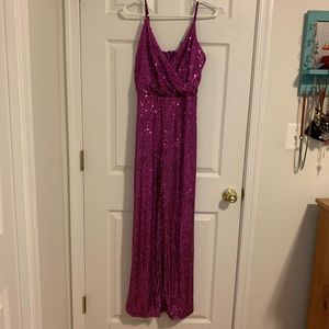 Lulu’s sequin jumpsuit